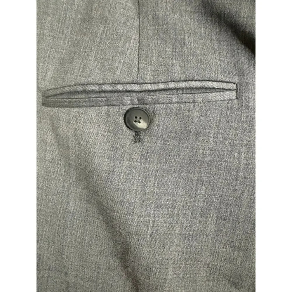 Kenneth Cole AWEAR-TECH Mens 38R Gray Wool Stretch Dress Pants Trousers